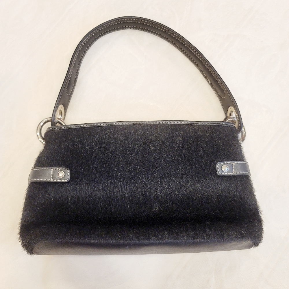 Tommy Hilfiger Vintage Style Faux Fur Shoulder Bag